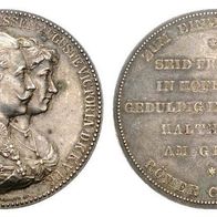 Deutschland Silber Medaille "Ehejubiläum Wilhelm II. und Auguste Victoria" TOP