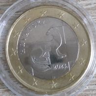 1 Euro Kroatien 2023 aus Umlauf siehe Bild vorzueglich Eichhörnchen Kursmünze