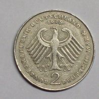 2 Mark BRD -Kursmünze- 1978 J