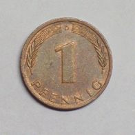 1 Pfennig BRD -Kursmünze- 1975 D