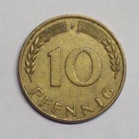 10 Pfennig BRD -Kursmünze- 1966 J