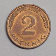 2 Pfennig BRD -Kursmünze- 1982 G