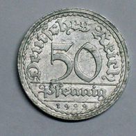 50 Pfennig Deutsches Reich -Kursmünze- 1922 A