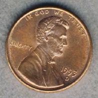 USA 1 Cent 1993 D.