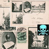Gruss aus Jever, 1895, Jever, Ansichtspostkarte, Postkarte, AK