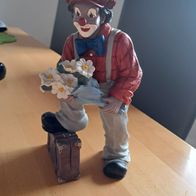 Gilde-Clown mit Koffer & Blumen