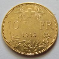 Goldmünze Vreneli 1912 Helvetica 10.-Fr. 3.23 Gramm 900er Gold