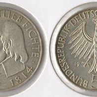 BRD 5 DM 1964 -J- "Fichte" vz/ Unc. Silber Max. 495.000 Ex.