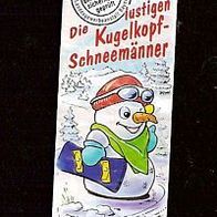Ü - Ei Beipackzettel Die lustigen Kugelkopf - Schneemänner 659 320