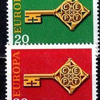 Bund 1968 Mi. 559-560 * * Europa CEPt Postfrisch (br0528)