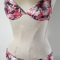 Bikini O´Neill mit Bügel Gr.42 B rosa Palmen Muster neu Etikett * *