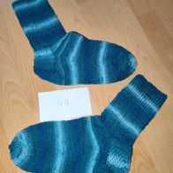Selbst gestrickte Stricksocken Strümpfe Socken Handarbeit Größe 44