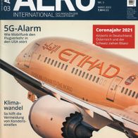 AERO International 03- 2022 Das Magazin der Zivilluftfahrt / Neupreis: 7,50 EUR