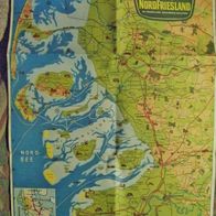 Urlaub in Nordfriesland Faltkarte ca.1980