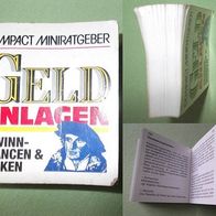 Compact-Minilexikon "Geld Anlagen Gewinn" Sammlerbuch v.1989 256 Seiten Buch Lexikon