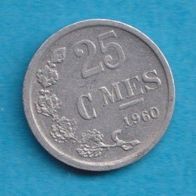 Luxemburg 25 Centimes 1960