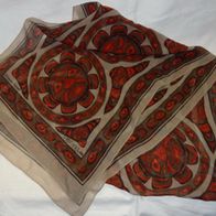 KE Eleanor Paine Aesotica Oscar Schal Indian Sun 155x33 Polyester Vintage wenig getra