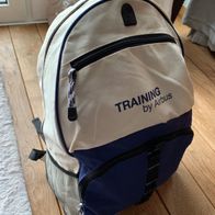 beige-blauer Airbus Rucksack, Training by Airbus, Business, neuwertig