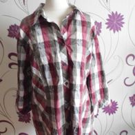 Damen Bluse 46 XXXL rot kariert von * Bexley Woman * Tunika Hemd Herbst Winter