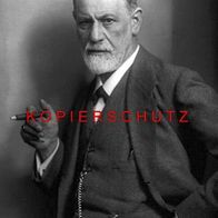 Siegmund Freud - signiertes Foto (Repro) aus Privatsammlung -al-