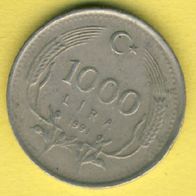 Türkei 1000 Lira 1991