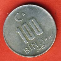 Türkei 100 Lira 2002