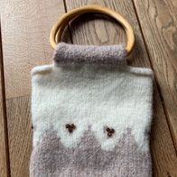 kleine Damenhandtasche, Kinderhandtasche, Wollhandtasche, Norwegen