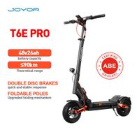 JOYOR T6E PRO (ABE) E-Scooter für Erwachsene, 10 Zoll Reifen,1600W Motor,48V26AH Akku