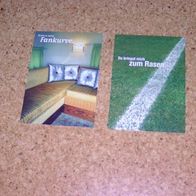2x FUßBALL Postkarten Ansichtskarten AK POST KARTEN Bundesliga