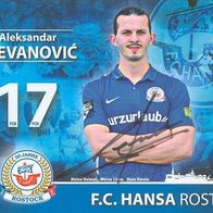 AK Aleksandar Stevanovic FC Hansa Rostock 15-16 SC Rot-Weiss Essen RW Bremen S04