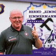 AK Bernd Zimbo Zimmermann FC Erzgebirge Aue 15-16 Zeugwart Deutschland Autogramm