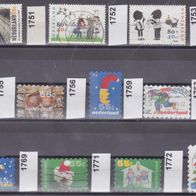 L577 Niederlande MiNr 1743 bis 1772 - aus Jahrgang 1999 bis 1999 o