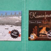 Kaminfeuer und Winterlandschaft - 2 CD´s als Fernsehe-Video