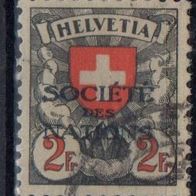 Schweiz SDN gestempelt Michel Nr. 25z