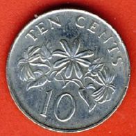 Singapur 10 Cents 1993