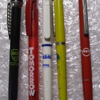 5x Kugelschreiber Lot-22 ua. ADAC Bergbauer Tomorrow EOS Winkler