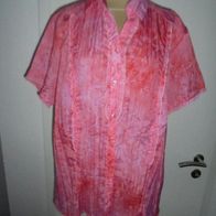 Bluse kurzarm von Bexleys Woman Gr.48 Crinkle Rüschen *