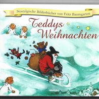Nostalgisches Bilderbuch " Teddys Weihnachten " von Fritz Baumgarten