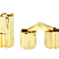 Einbohrscharnier 10 mm Messing massiv Excellent Zysa Zylinderscharnier Möbelband