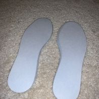 6 Paar weiße Einlegesohlen, Einlagen, Schuheinlagen, zuschneidbar, Gr. 36-42