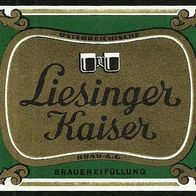 ALT ! Bieretikett Brauerei Liesing (Österreichische Brau-AG) † 1974 Wien Österreich