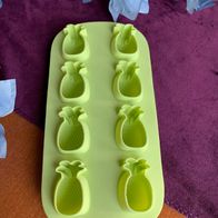 grüne Eiswürfelform - Ananas, Eiswürfelbereiter, Silikonform, Sommerparty
