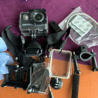 Beatfox AC - 4000 WFI Full HD Actioncam, Actioncamera mit viel Zubehör