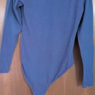 Body Langarm Pulloverbody Rollkragen blau Gr. 38