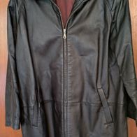 Lederjacke Damen Jacke echt Leder schwarz XL