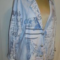 Jacke Longjacke von Tredy Gr.42 mit Glitzer *