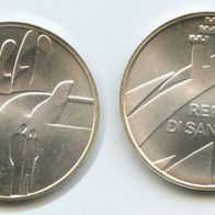 San Marino Silber 1000 Lire 1990 stgl. aus KMS "1690 Jahre Republik"