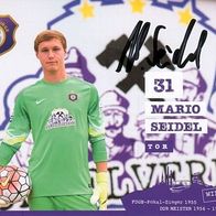 AK Mario Seidel FC Erzgebirge Aue 15-16 FSV Zwickau Autogramm Karte Deutschland