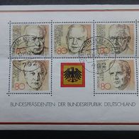 Deutschland 1982, Block-Nr. 18, Michel-Nr. 1156 bis 1160, gestempelt
