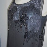 Kleid Abendkleid ärmellos von Wallis Gr.38 mit Pailletten *